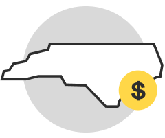 Map and dollar icon image